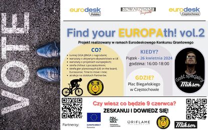 Zaproszenie  na wydarzenie Find your EUROPAth 